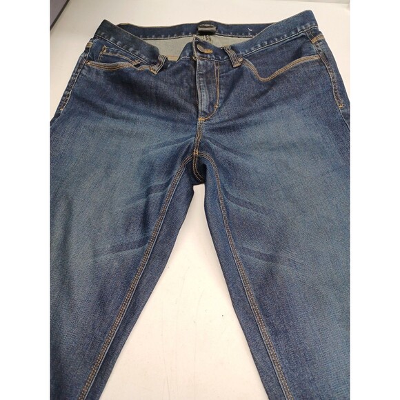 Ann Taylor Modern Dark Wash Denim Ankle Stretch 5-Pocket Blue Jeans Womens US 6 - Picture 4 of 7